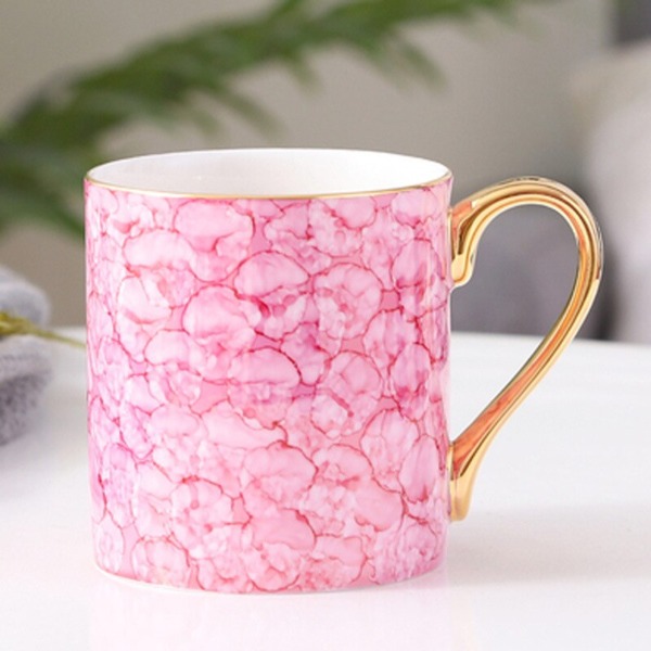 Bone China Mug Bird Pattern Couple Mug Ceramic 380ml Tea Cup