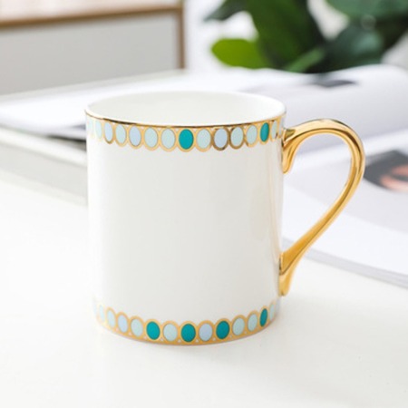 Bone China Simple Couple 380ml Mug Ceramic Tea Cup