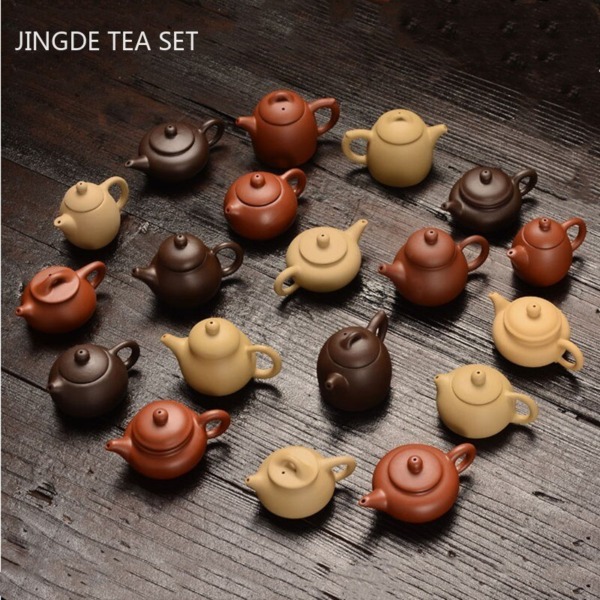 Boutique Mini Teapot Style Tea Pet Ornaments Yixing Zisha Teapet