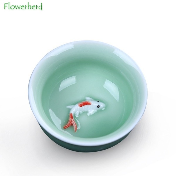 Ceramic Kung Fu Tea Set Tea Cover Bowl & Cups Porcelain  Teaware for Tea Ceremony