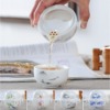 Ceramics Tea Pot & Cup Set Elegant and Easy Cover Bowl for Kung Fu Tea