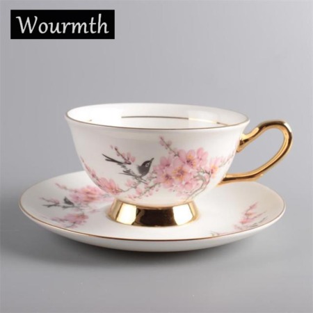 Chinese Style Flower & Bird Design Ceramic Tea Cup Phnom penh Elegant Teacup