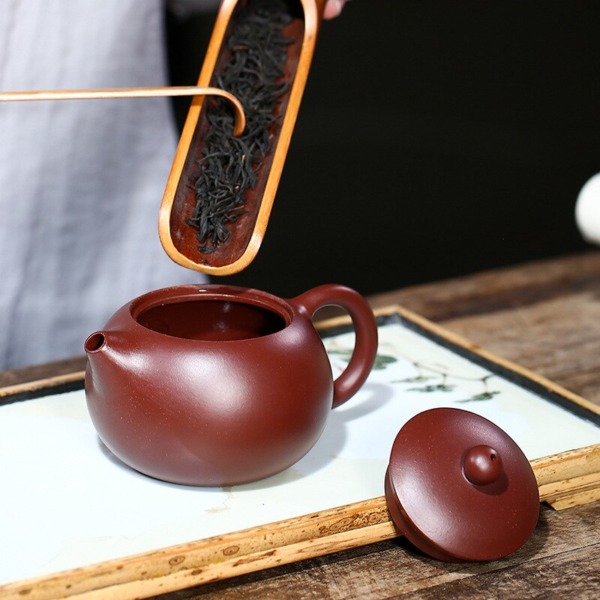 Chinese Yixing Purple Clay Teapot Master Handmade 160ml Xishi Tea Pot