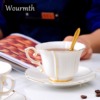 Creative Simple ceramic Teacup With Saucer & Spoon Set