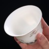 Dehua Mutton Fat Jade White Porcelain Cover Bowl Sancai Tureen Hand Painted 150ml Gaiwan