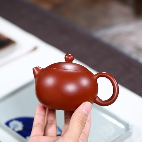 Handmade 150ml Yixing Purple Clay Teapot Xishi Style Tea Pot