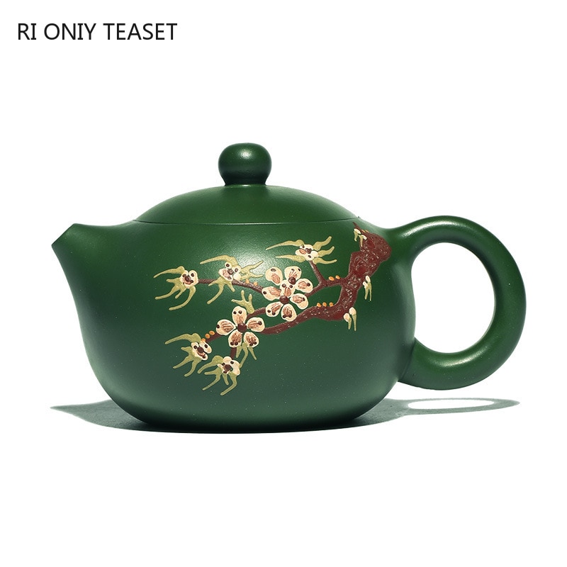 Handmade 200ml Yixing Zisha (Purple Clay) TeapotPlum Bossom Xishi Tea Pot