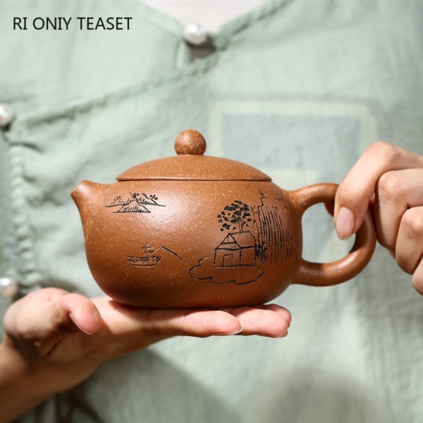 Large Capacity 310ml Handmade Yixing Zisha Tea Pot