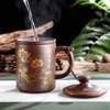 Large Capacity Zisha Clay Tea Pot&Cup Both In One Handmade Filter Feature Convenient Tea Cup