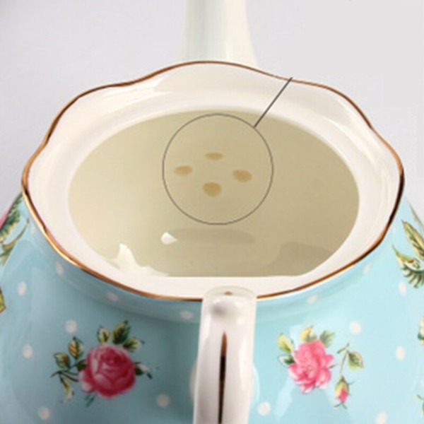 Pastoral Bone china Tea pot Afternoon Tea Phnom Penh Luxurious European Style Ceramic Teapot