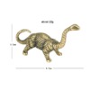 Solid Brass Jurassic Dinosaur Mini Figurines Tea Pet for Home & Office Desktop