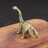 Solid Brass Jurassic Dinosaur Mini Figurines Tea Pet for Home & Office Desktop