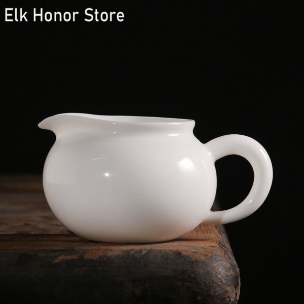 Dehua White Porcelain Tea Fair Cup Ceramic Kung Fu Tea Divide Pitcher